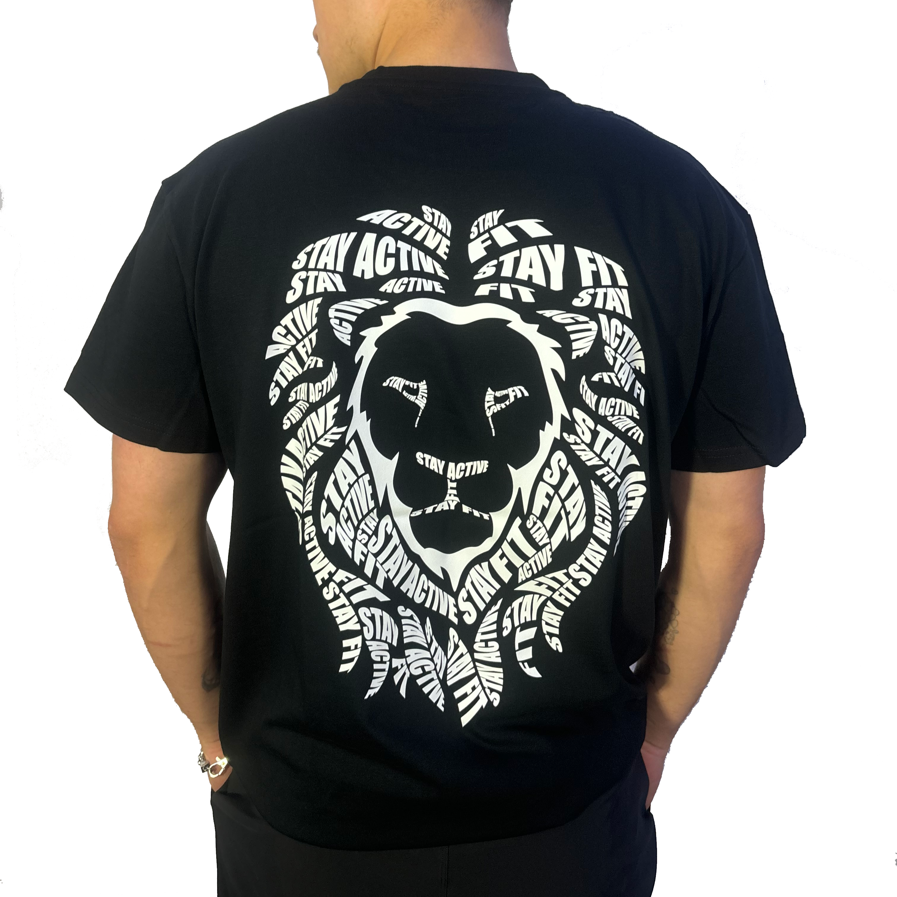 Lion Power Oversized T-shirt zwart