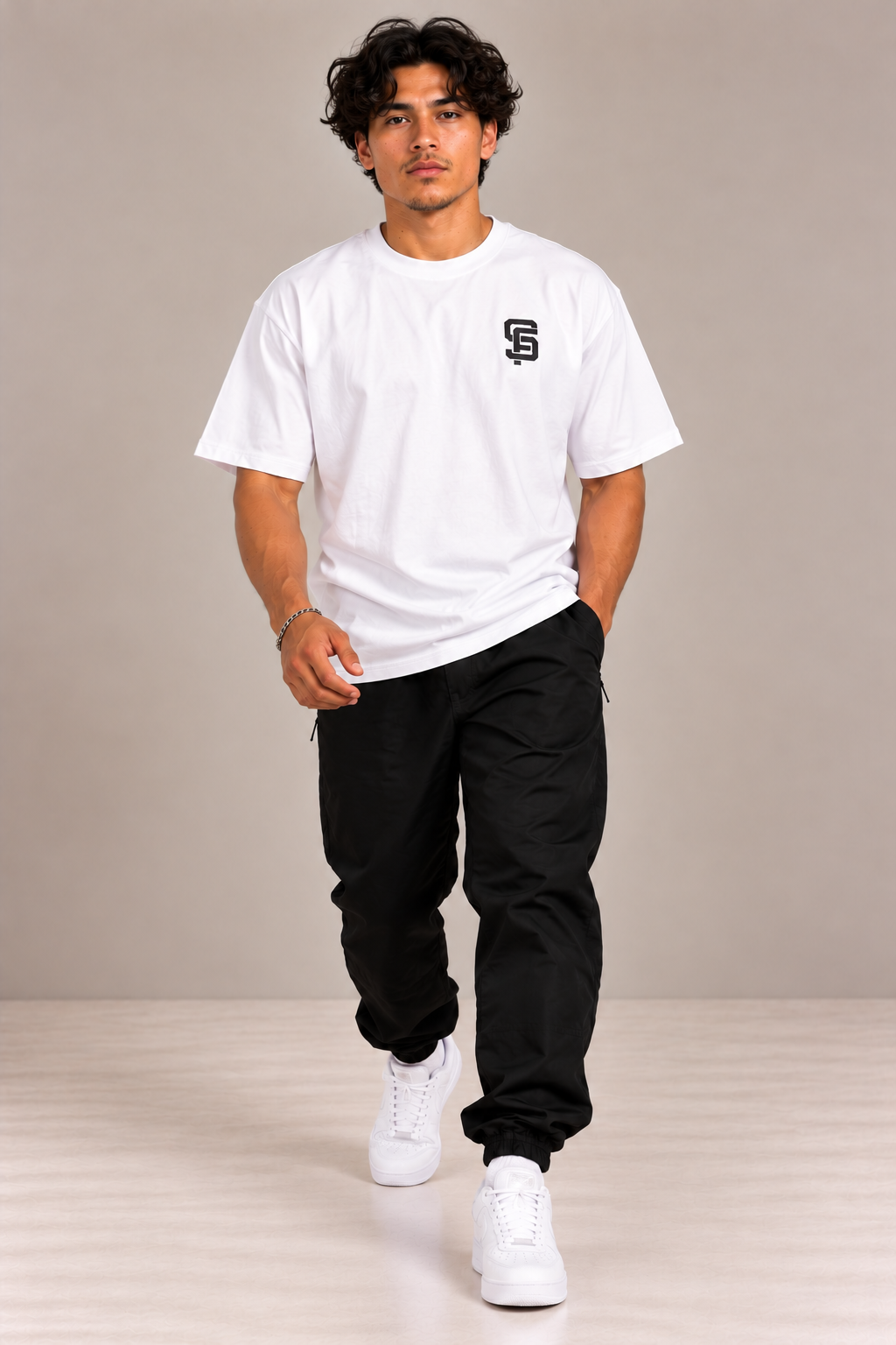 STEEFIT Oversized T-shirt in de kleur Wit