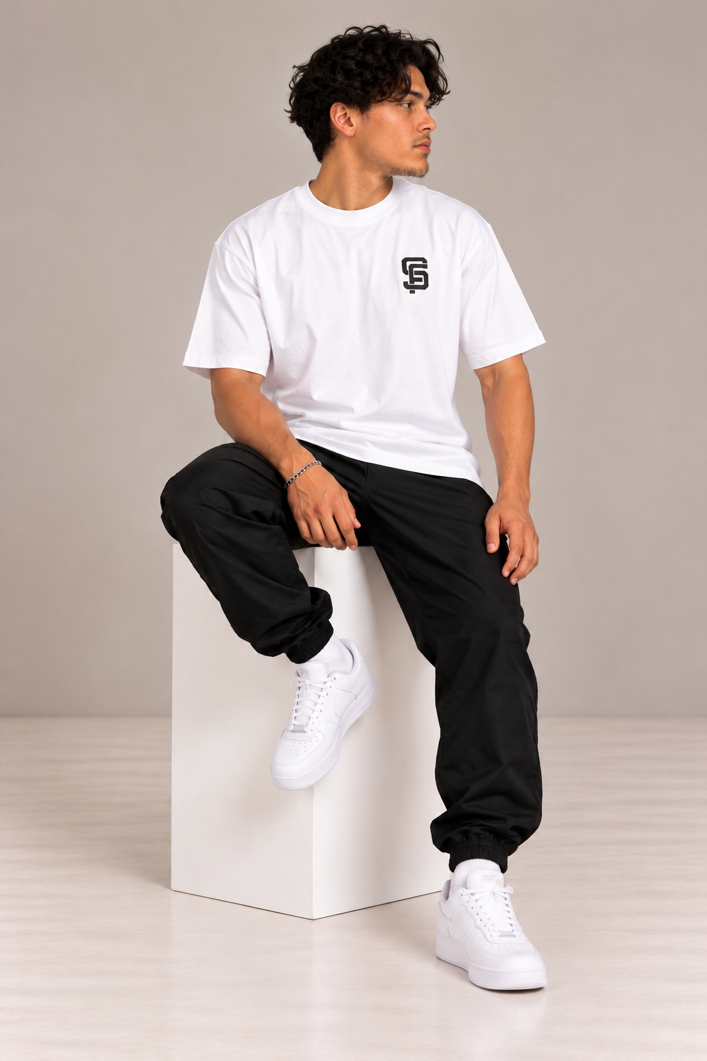 STEEFIT Oversized T-shirt in de kleur Wit