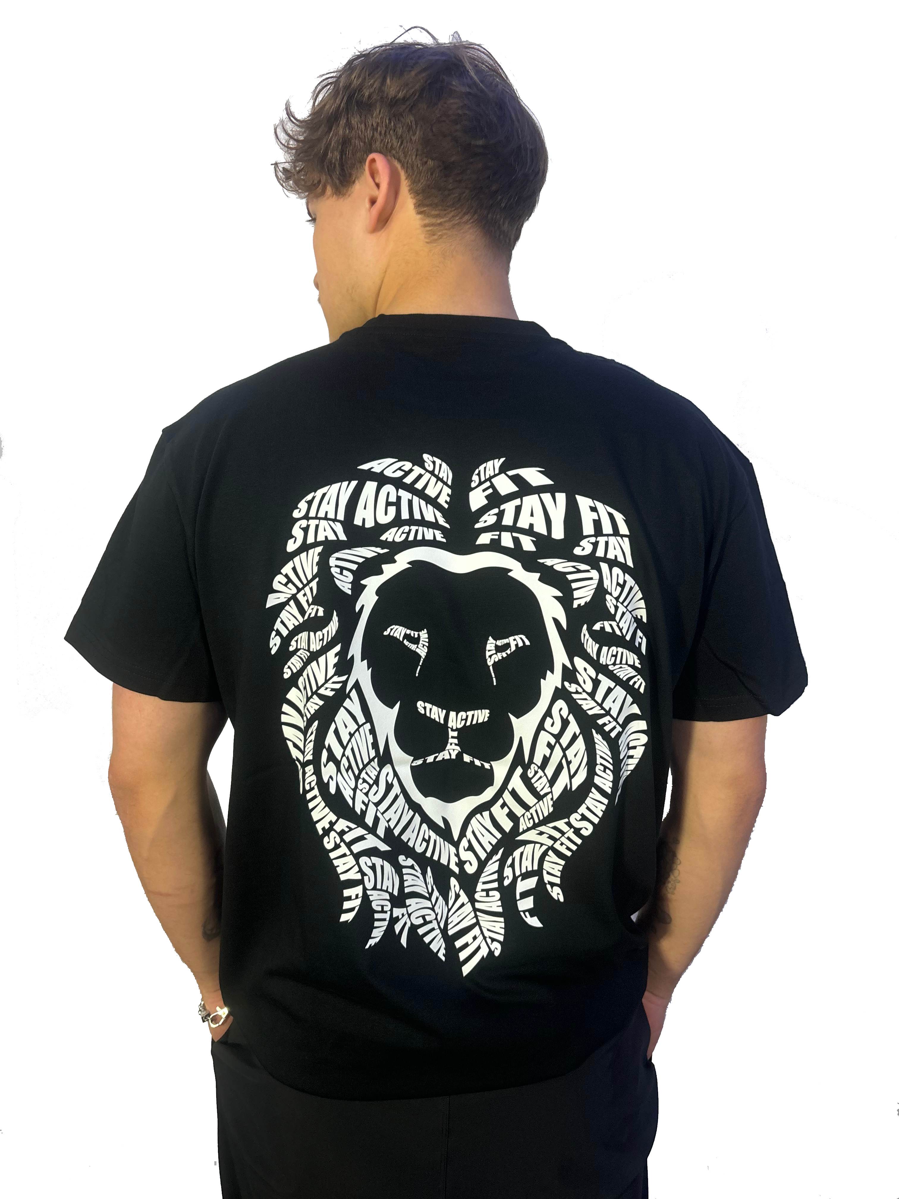 Lion Power Oversized T-shirt zwart