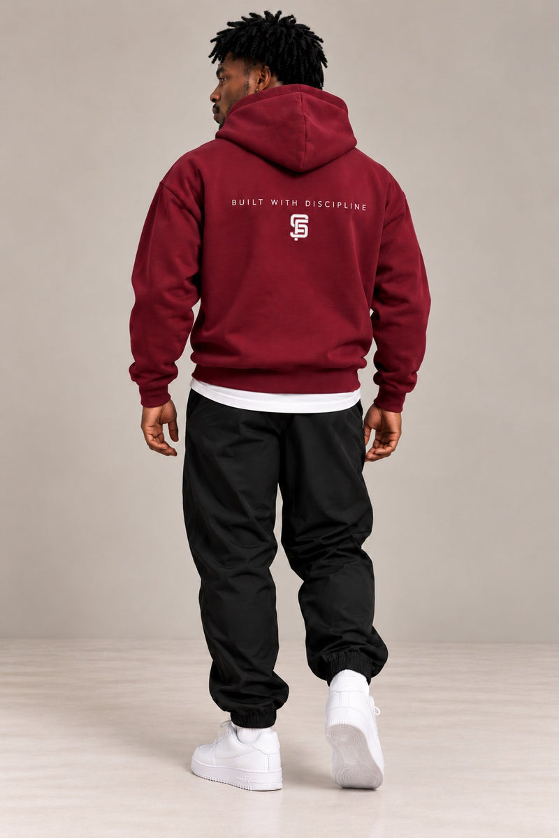 STEEFIT BWD Hoodie in de kleur Bordeaux