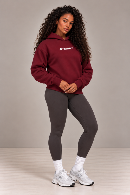 STEEFIT BWD Hoodie in de kleur Bordeaux