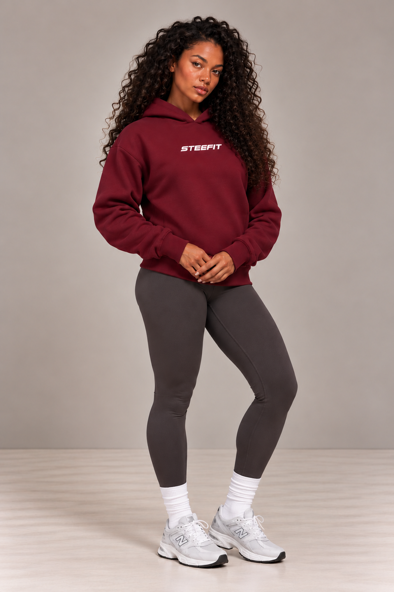 STEEFIT BWD Hoodie in de kleur Bordeaux