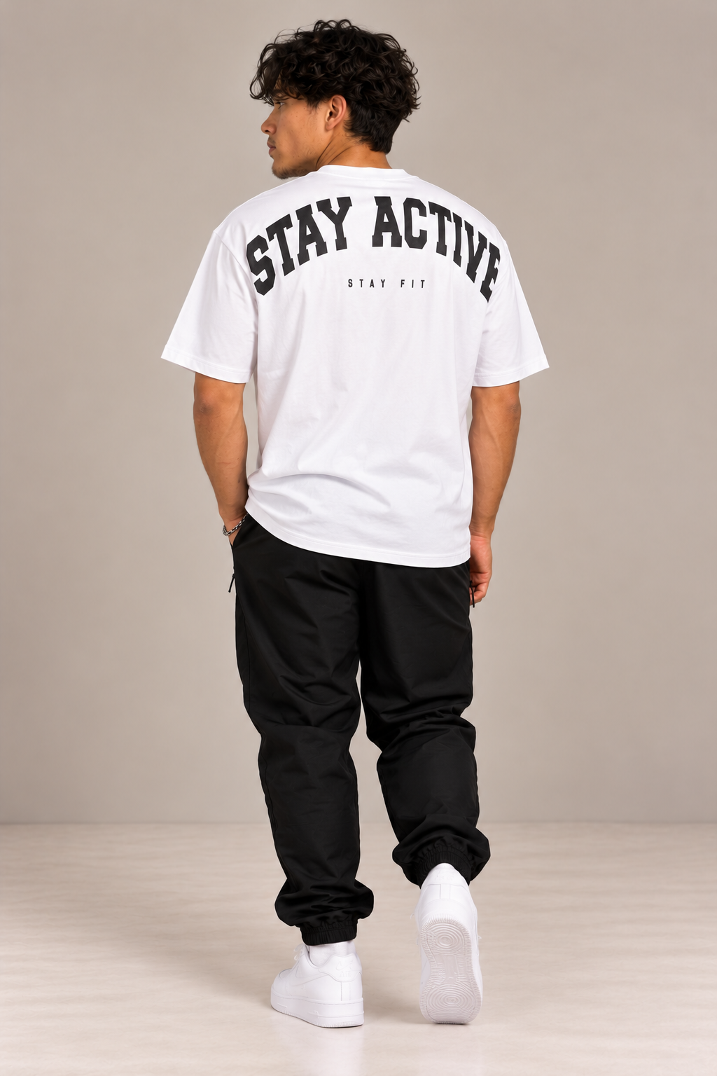 STEEFIT Oversized T-shirt in de kleur Wit