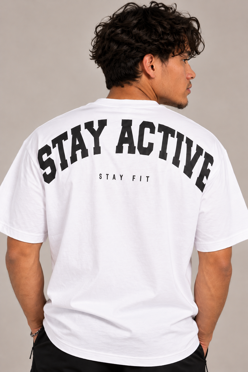 STEEFIT Oversized T-shirt in de kleur Wit
