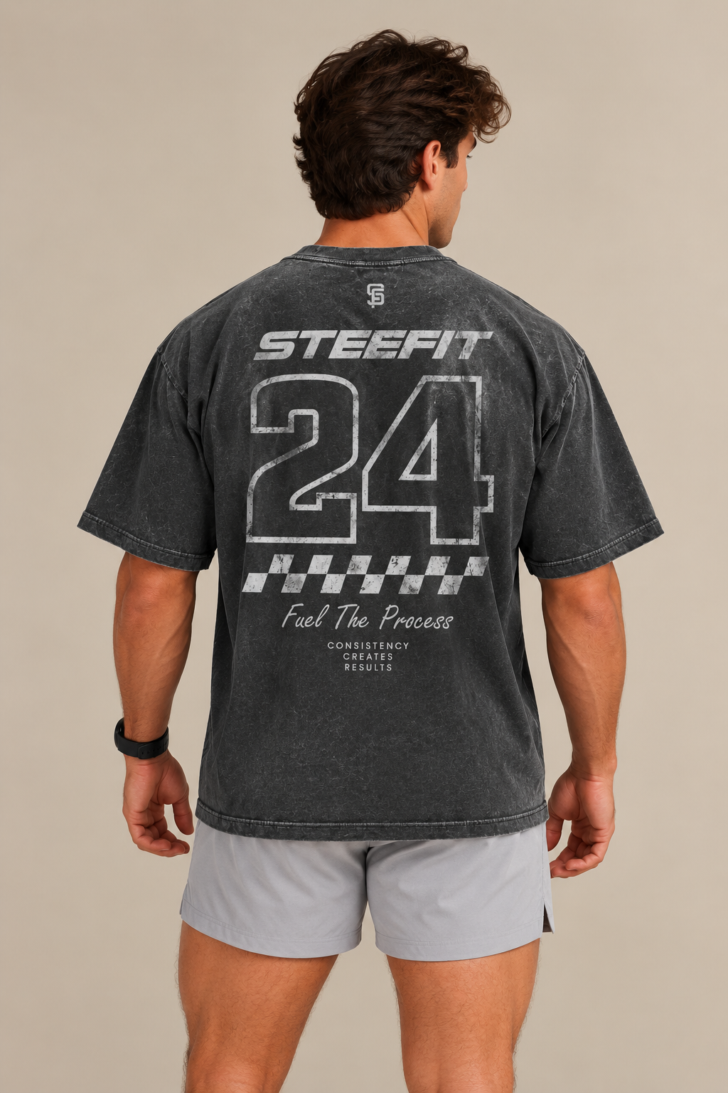 STEEFIT Mindset T-shirt in de kleur Grijs
