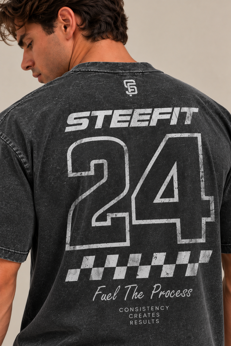 STEEFIT Mindset T-shirt in de kleur Grijs