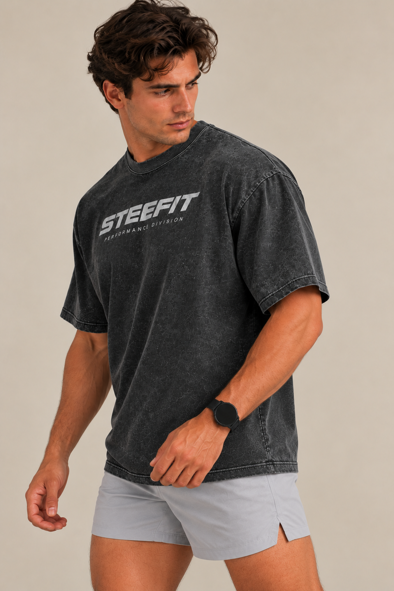 STEEFIT Mindset T-shirt in de kleur Grijs